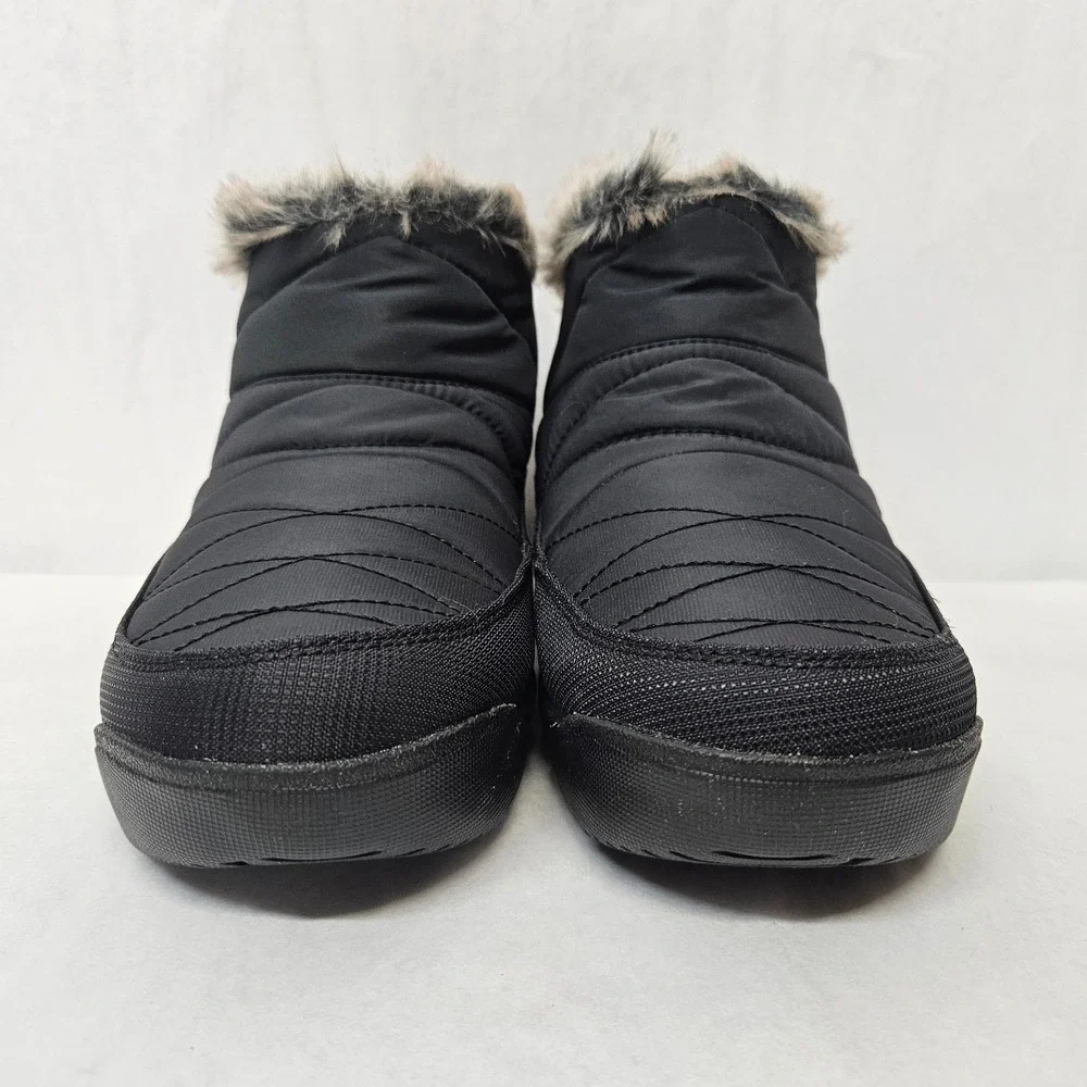 Columbia Minx Xtra Shorty Winter Boots BK6266-010 Black Gray Womens Size 9 Wide